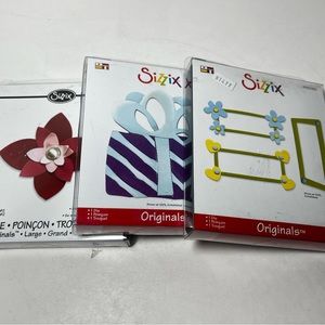 Sizzix originals - frame, flower and large flower